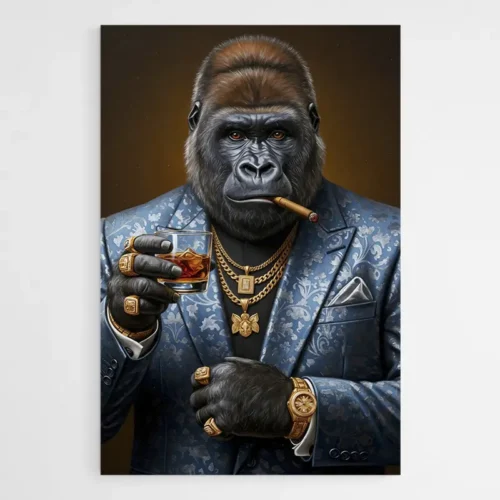 Tableau Gorille Moderne Fashion