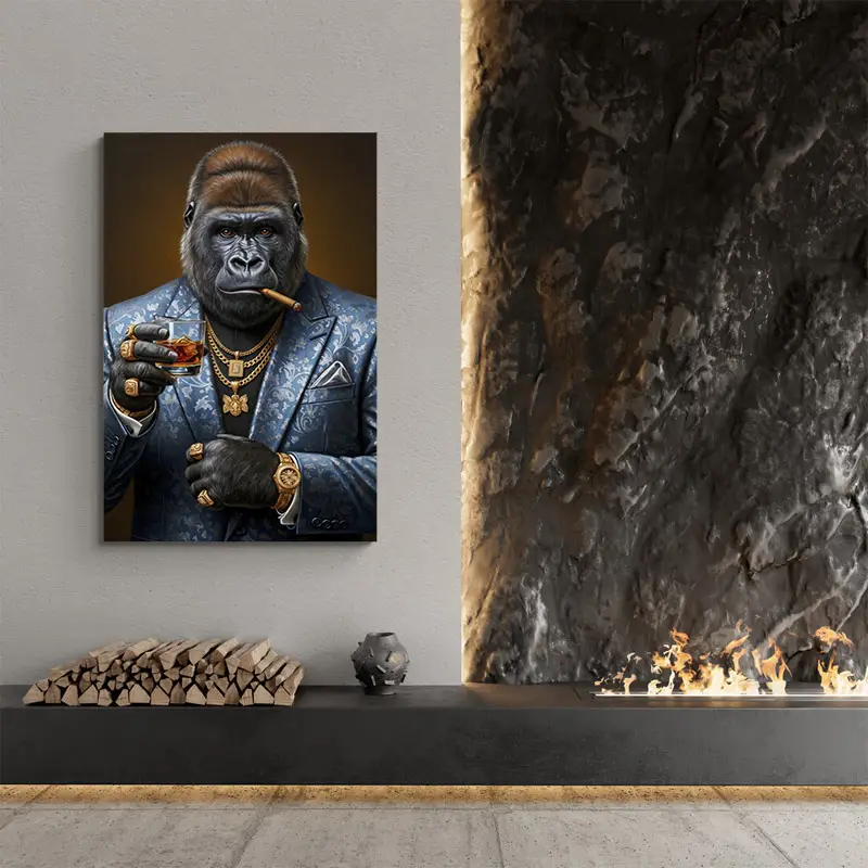 Modern Fashion Gorilla Wall Art