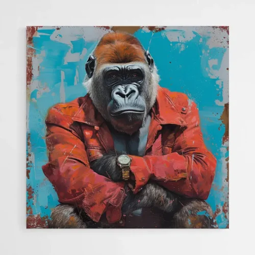 Tableau Gorille Street Art