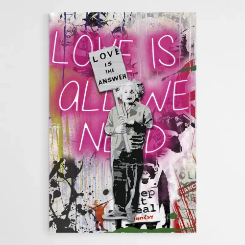 Tableau Graffiti Banksy Love
