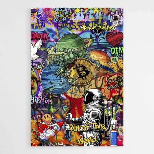 Tableau Graffiti Bitcoin