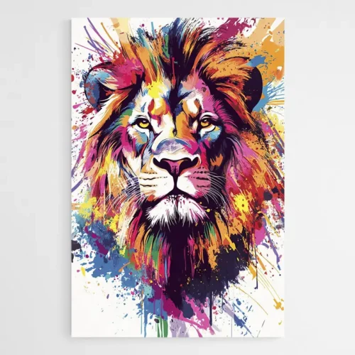 Tableau Graffiti Lion
