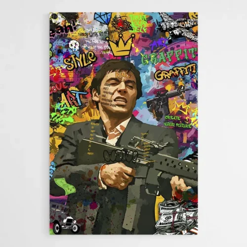Tableau Graffiti Scarface