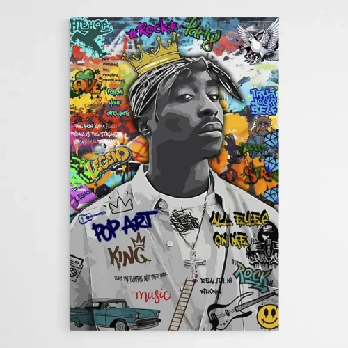 Tableau Graffiti Tupac