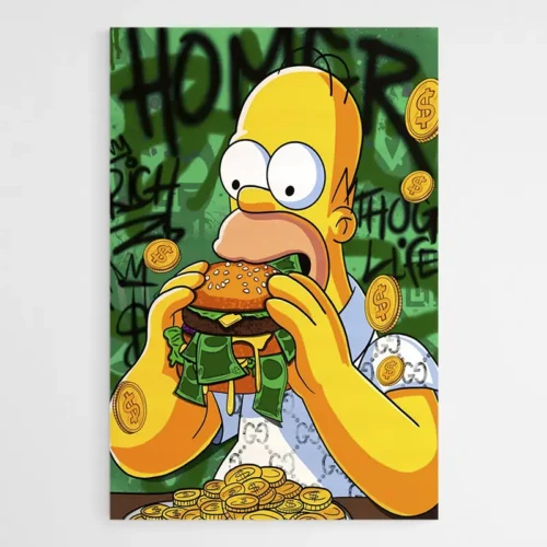 Tableau Homer Moderne