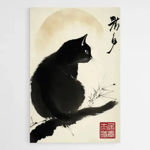 Affiche chat japonais