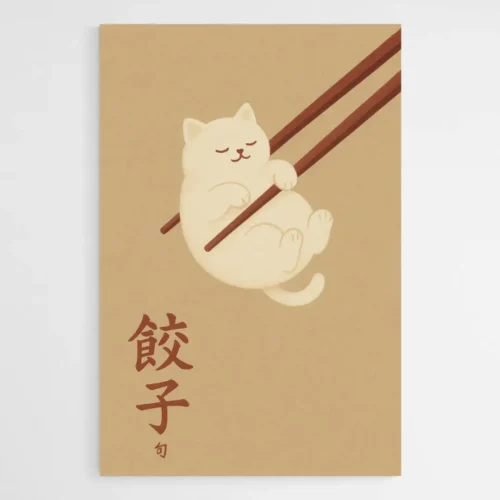 Tableau japon chat