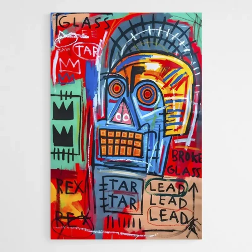 Tableau Jean Michel Basquiat Africain