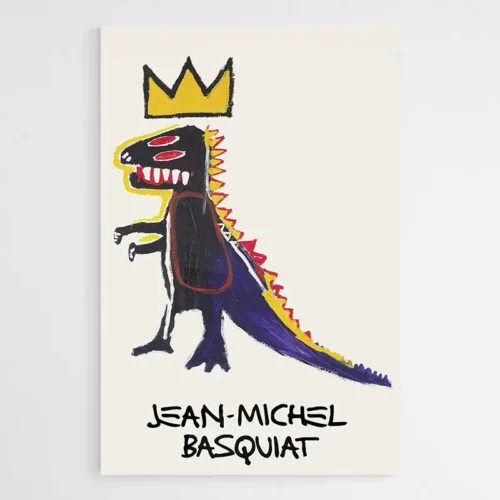 Tableau Jean Michel Basquiat Dinosaure