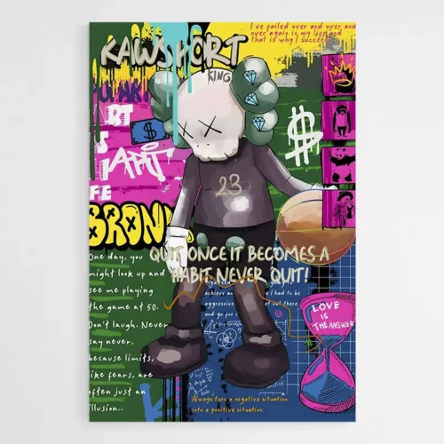 Tableau Kaws Basketball