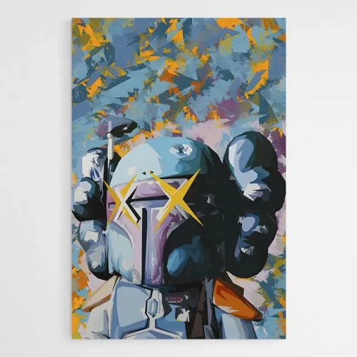 Tableau Kaws Boba Fett