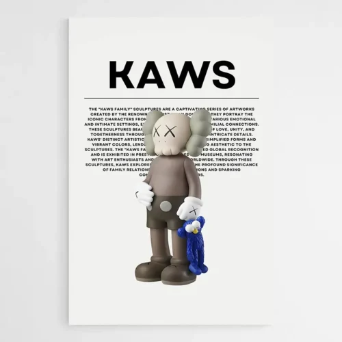 Tableau Kaws Companion Bleu