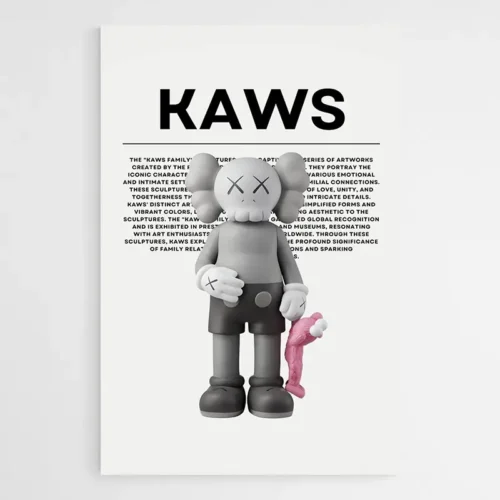 Tableau Kaws Companion Rose