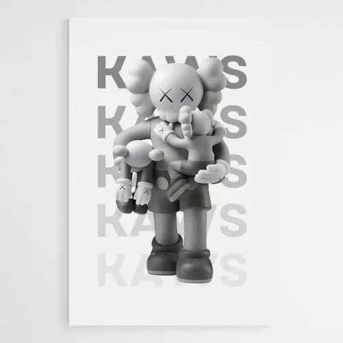 Tableau Kaws Companions Gris