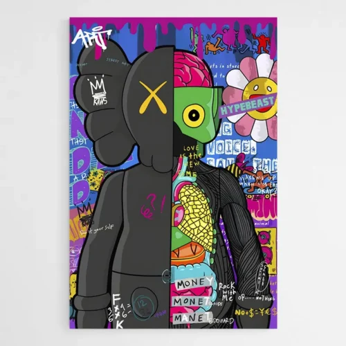 Tableau Kaws Graffitis