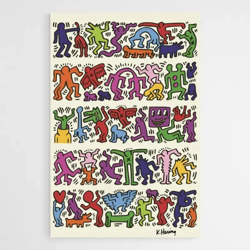Tableau Keith Haring Colore
