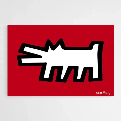 Tableau Keith Haring Dog