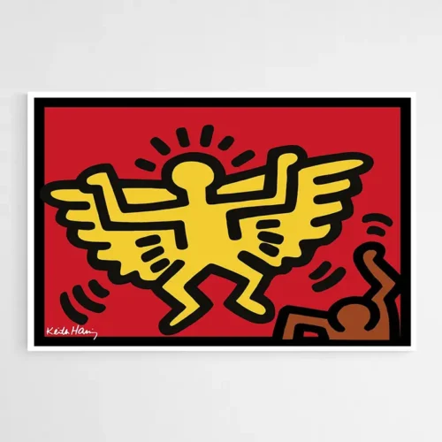 Tableau Keith Haring Flying Angel