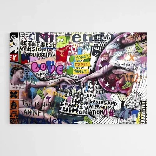 Tableau la Creation Dadam Street Art