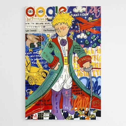 Tableau le Petit Prince Colore