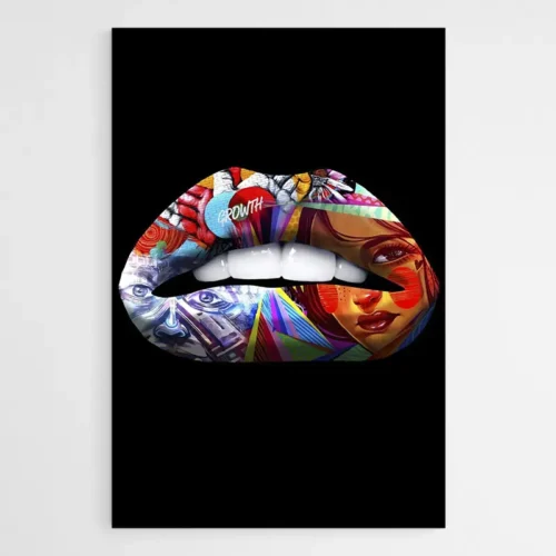 Tableau Levre Street Art