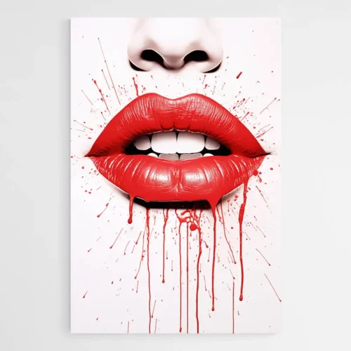 Tableau Lèvres Rouges