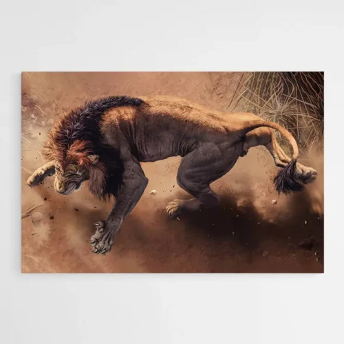 Tableau Lion 3D