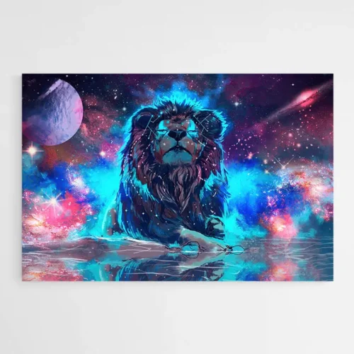 Tableau Lion Céleste