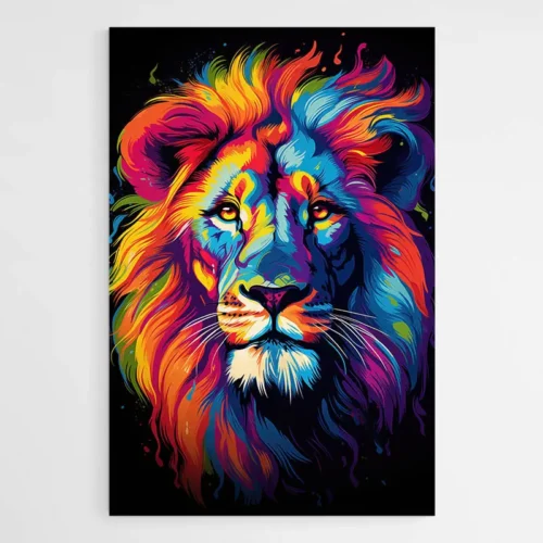 Tableau Lion Couleur