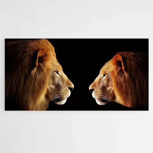 Tableau Lion et Lionne