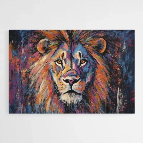 Tableau Lion Peinture