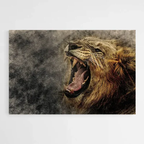 Tableau Lion qui Rugit