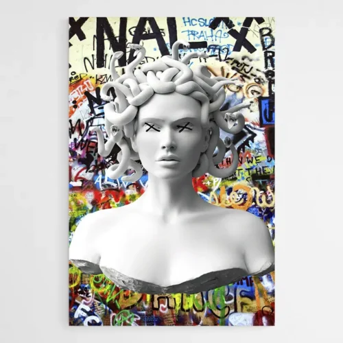 Tableau Meduse Street Art