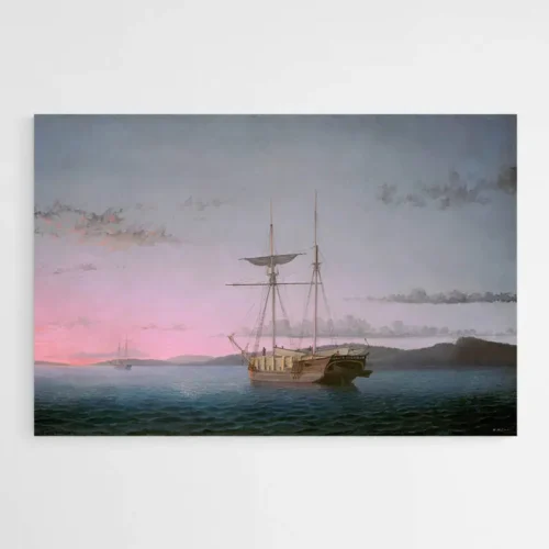 Tableau Mer avec Bateau