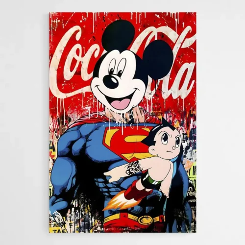 Tableau Mickey Superman