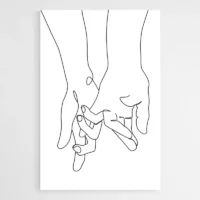 Tableau Minimaliste Amour