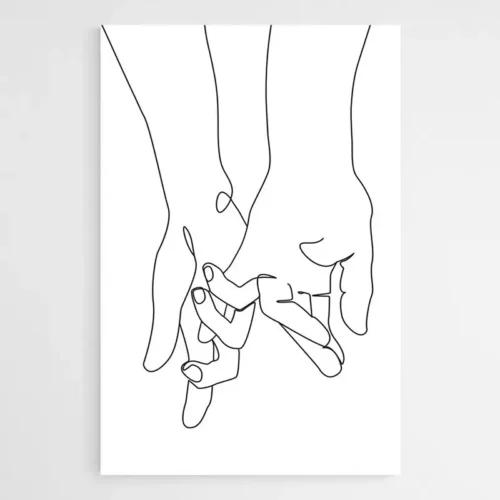 Tableau Minimaliste Amour