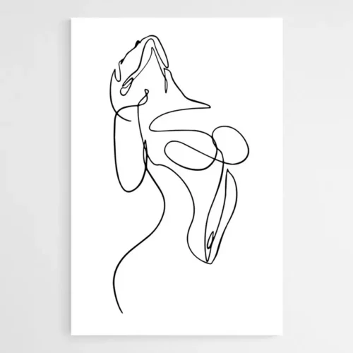 Tableau Minimaliste Corps Femme