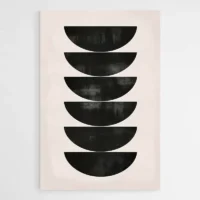 Tableau minimaliste demi sphères