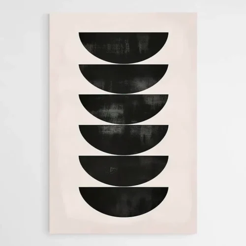 Tableau minimaliste demi sphères