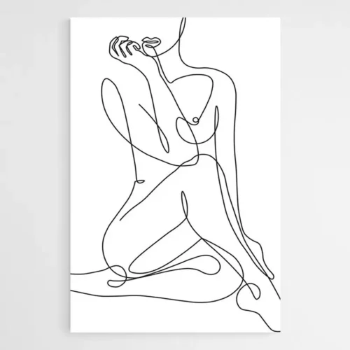 Tableau Minimaliste Femme Nue
