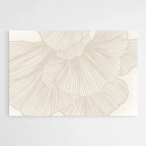 Tableau Minimaliste Fleurs Lineaires