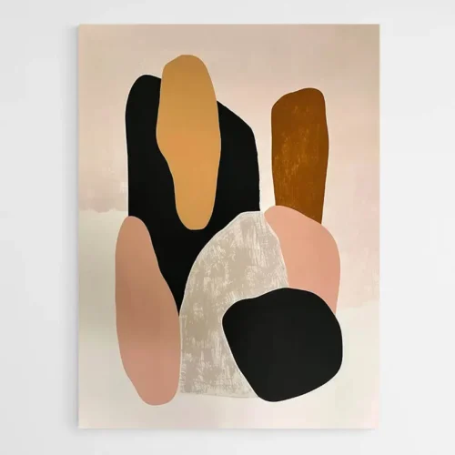 Tableau minimaliste formes abstraites