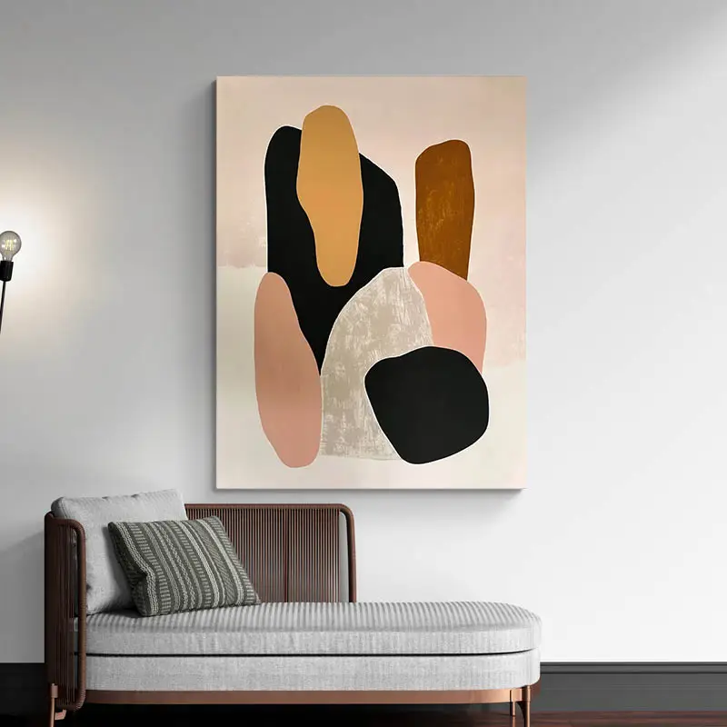 Tableau minimaliste formes abstraites