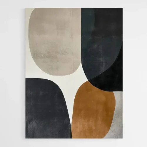 Tableau minimaliste marron et gris