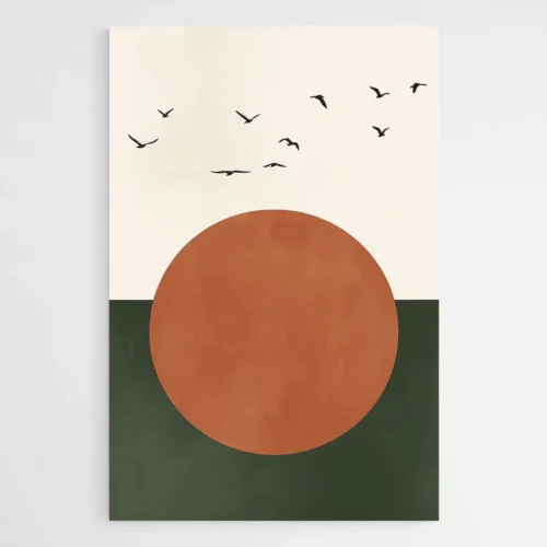 Tableau minimaliste Soleil