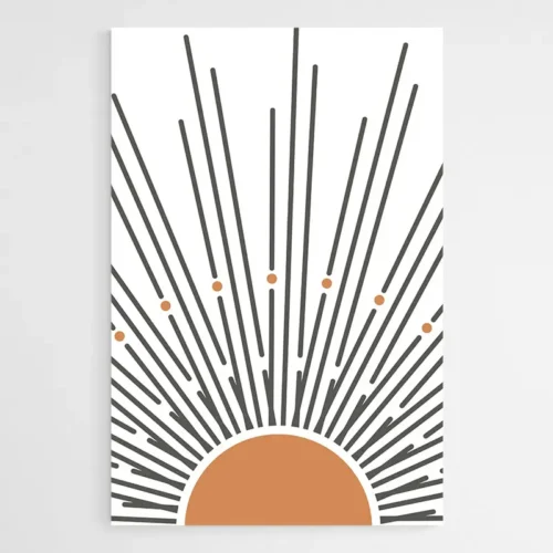 Tableau Minimaliste Soleil Infini