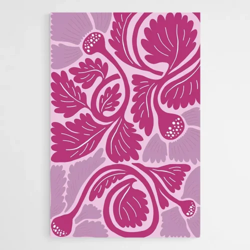 Tableau Moderne Colore Fleurs