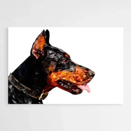 Tableau Moderne Doberman