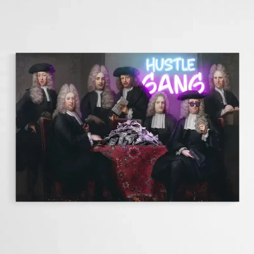 Tableau Moderne Hustle Gang